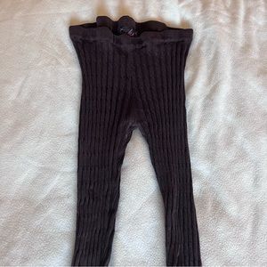 brown knit leggings